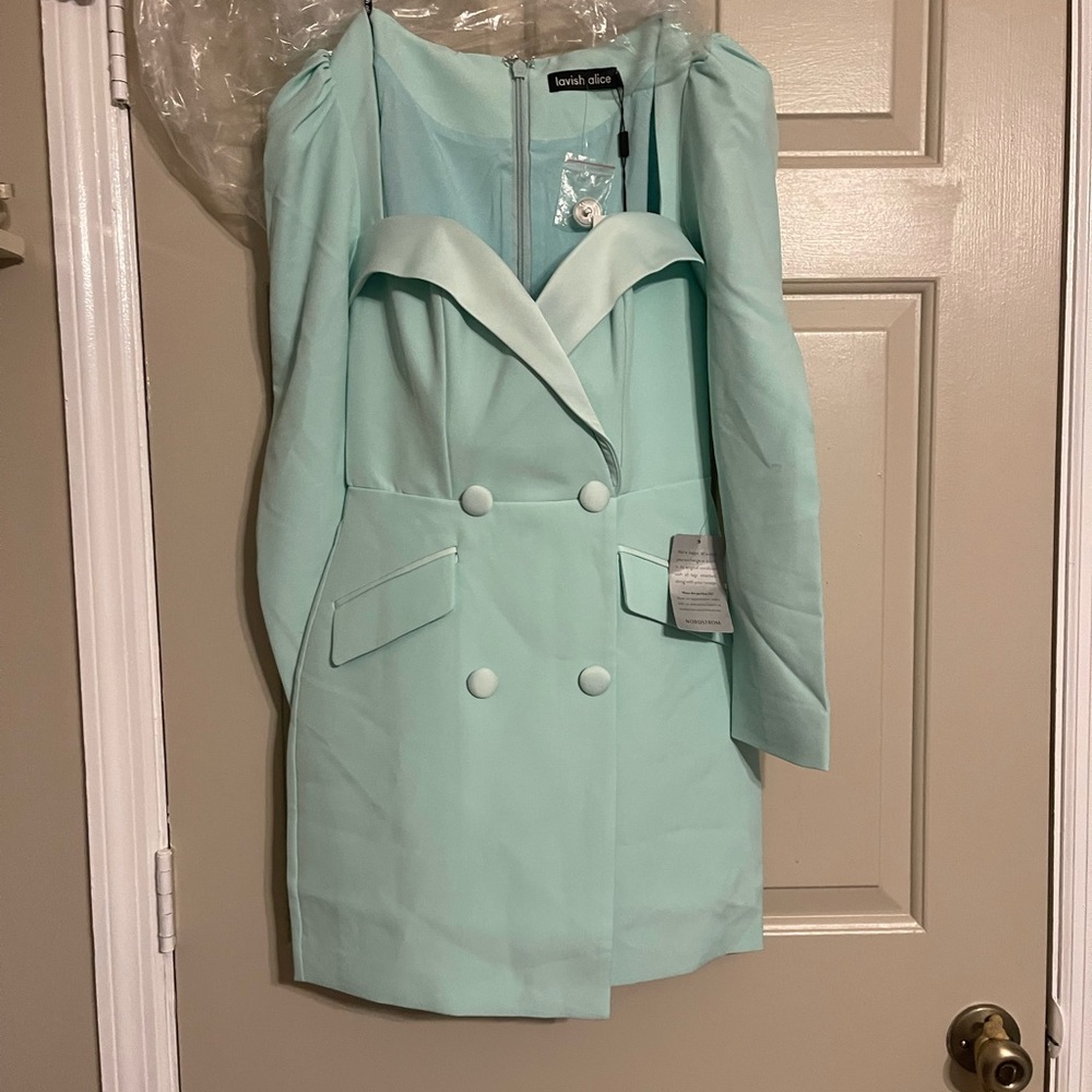 NWT Beautiful Lavish Alice puff sleeve dress